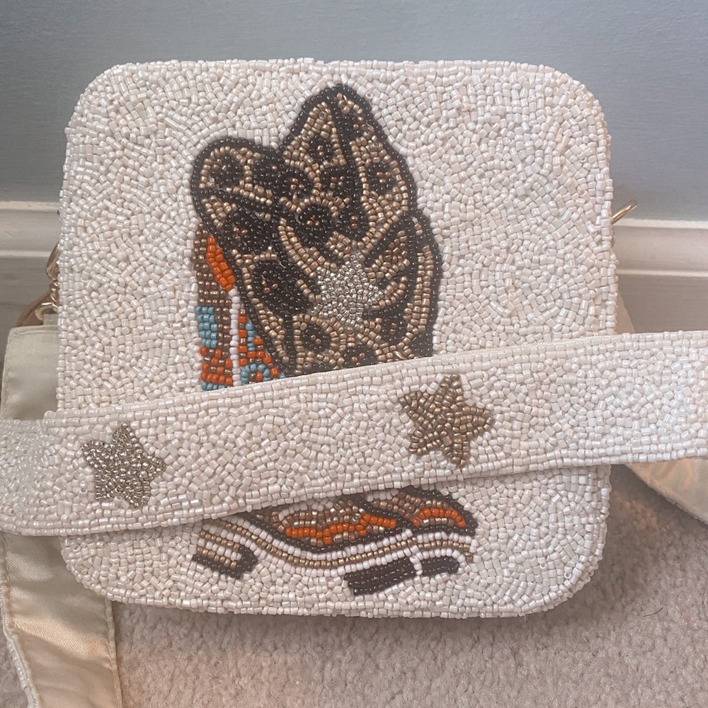 Brand new with tags hand beaded bag